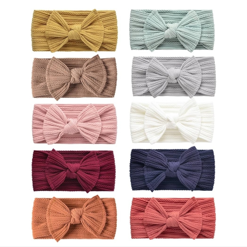 *🆕 Niceye Girl's Stretchy Headbands with Bows for Infants to Toddler Girls, NEW - Picture 8 of 12